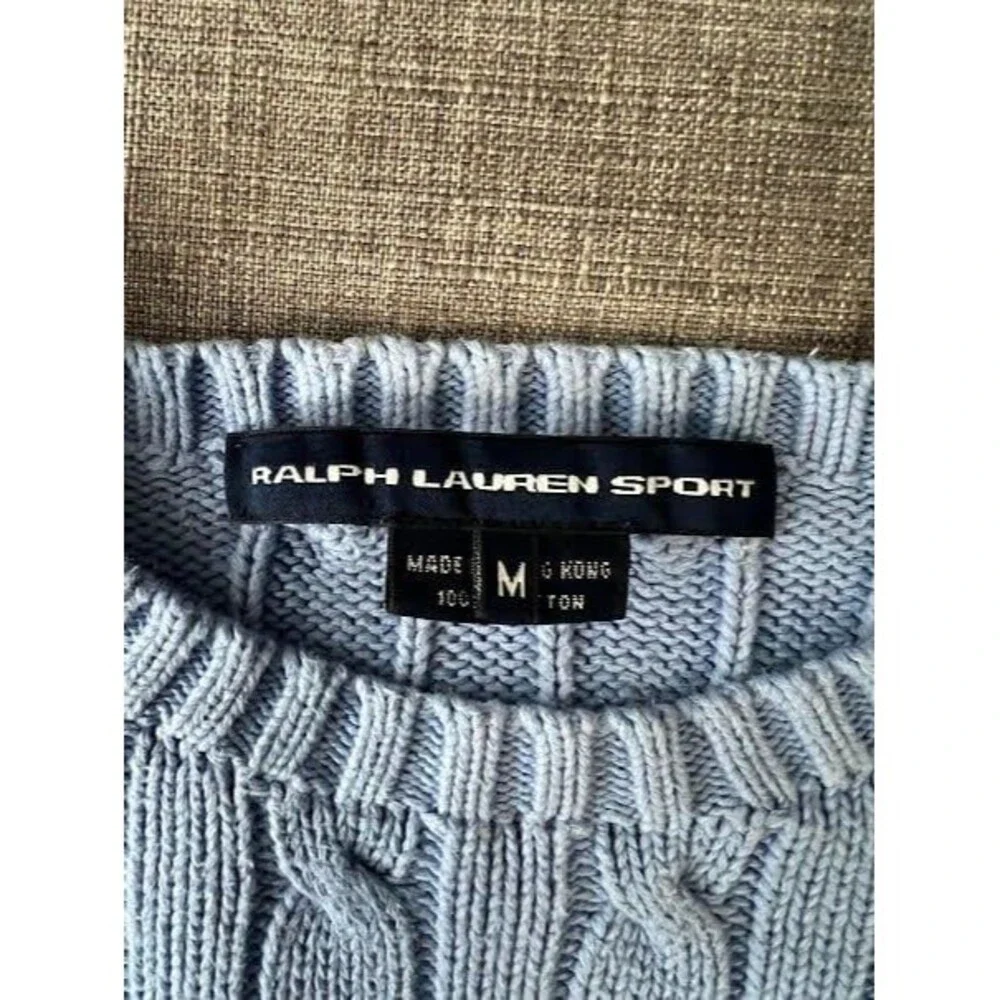 Polo Ralph Lauren Cotton Cable Pullover Sweater Kids light blue Kids M